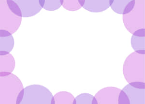 可愛いイラスト無料｜背景　周りに円　シンプル　紫色