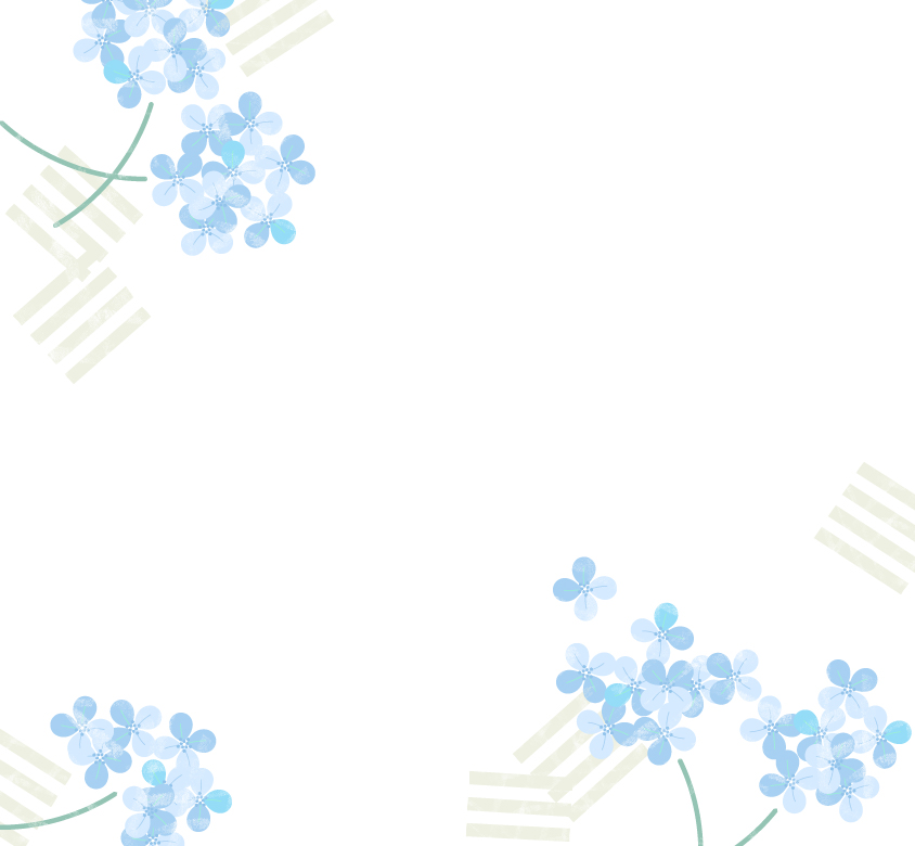 イラスト無料｜シンプルな花の背景素材　春　青色