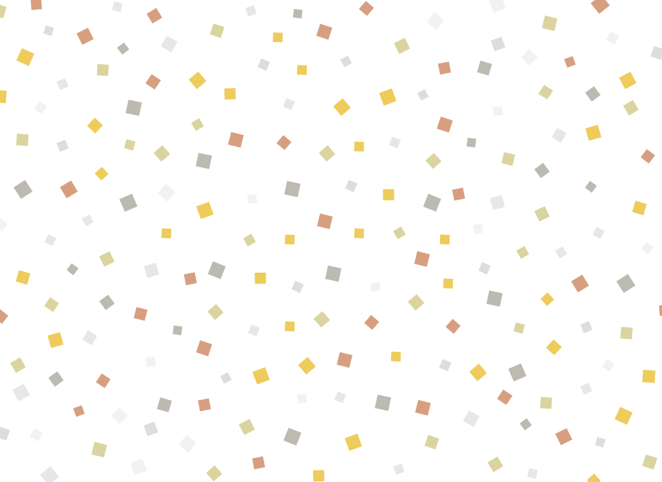 イラスト無料｜紙吹雪の背景　金色　銀色　パーティ　装飾　飾り　明るい色味　四角
