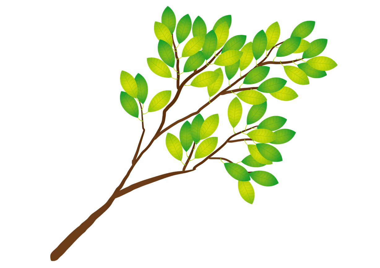 可愛いイラスト無料 木の枝 緑色 Free Illustration Tree Branch Green 公式 イラスト素材サイト イラストダウンロード
