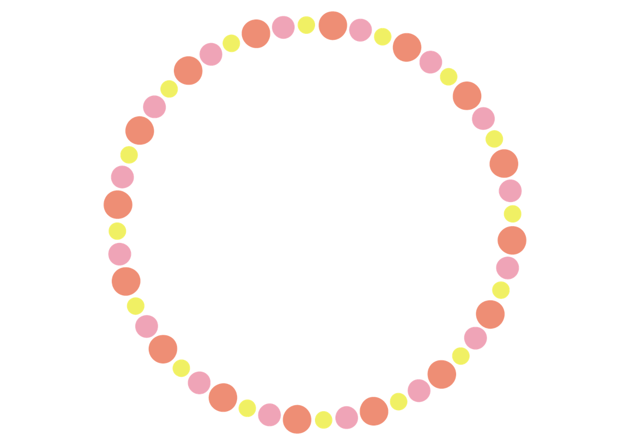 可愛いイラスト無料 円フレーム ピンク 背景 Free Illustration Circle Frame Pink Background 公式 イラストダウンロード