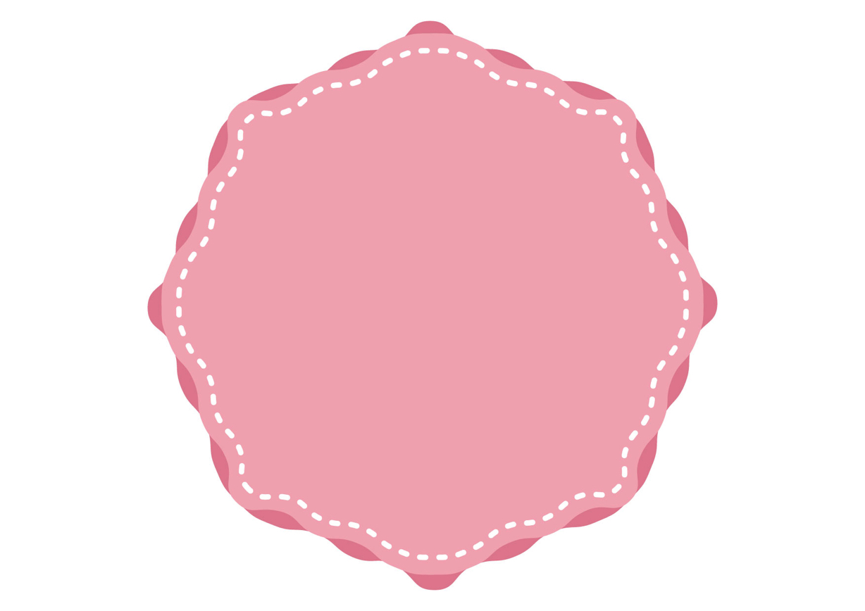 可愛いイラスト無料 フレーム 布 ピンク 背景 Free Illustration Frame Cloth Pink Background 公式 イラスト素材サイト イラストダウンロード