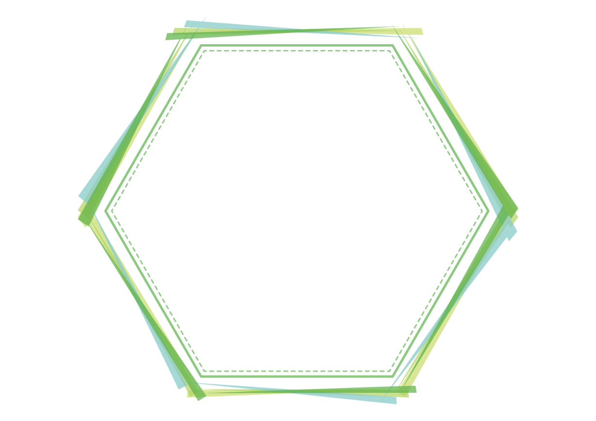 可愛いイラスト無料 フレーム 六角形 グリーン 背景 Free Illustration Frame Hexagon Green Background 公式 イラストダウンロード