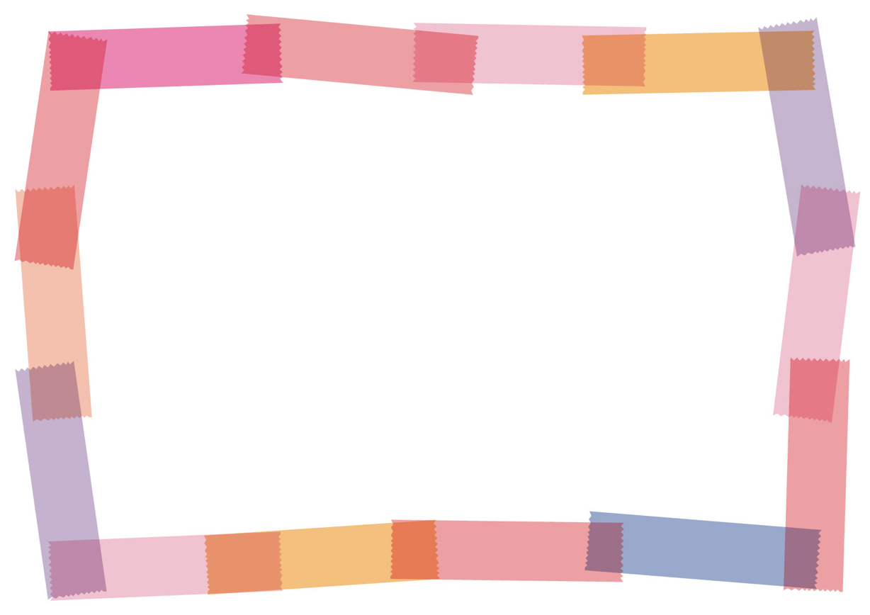 可愛いイラスト無料 マスキングテープ フレーム ピンク Free Illustration Masking Tape Frame Pink 公式 イラスト素材サイト イラストダウンロード