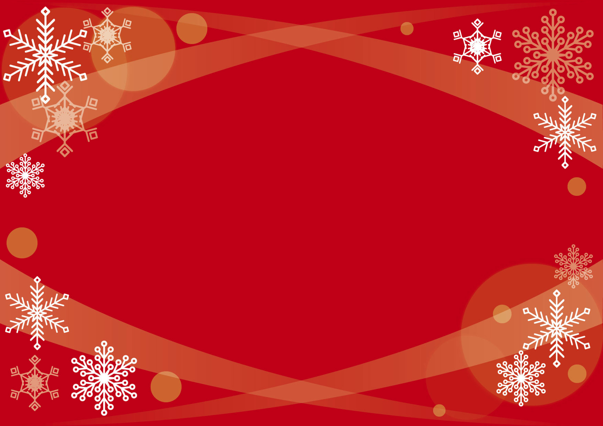 可愛いイラスト無料 背景 クリスマス 雪の結晶 赤 Free