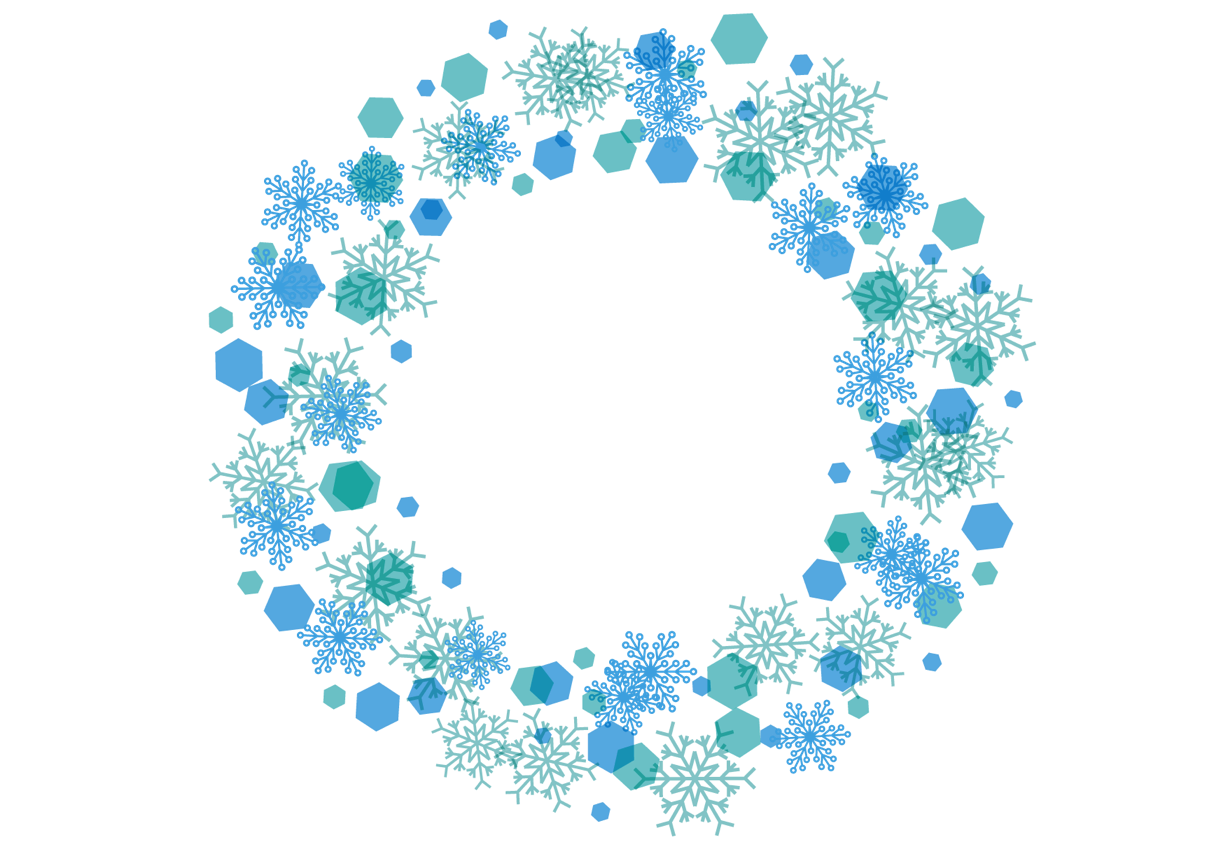 可愛いイラスト無料 雪の結晶 フレーム 背景 青色 Free Illustration Snowflakes Frame Background Blue 公式 イラスト素材サイト イラストダウンロード