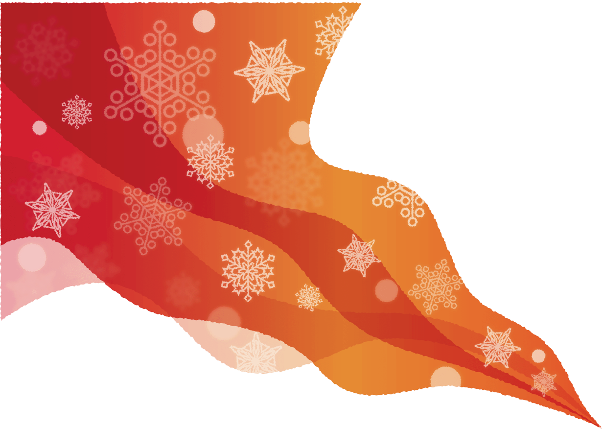 手書きイラスト無料 雪の結晶 風 グラデーション 背景 赤色 公式 イラストダウンロード