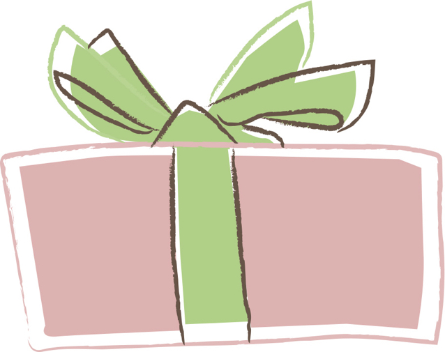 手書きイラスト無料 クリスマス プレゼント ピンク色 手書き 公式 イラスト素材サイト イラストダウンロード