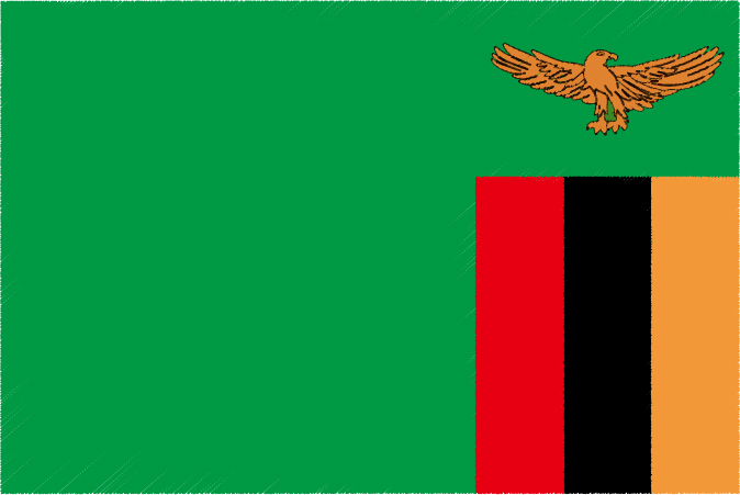 国旗 イラスト 無料 ザンビア共和国の国旗 公式 イラストダウンロード