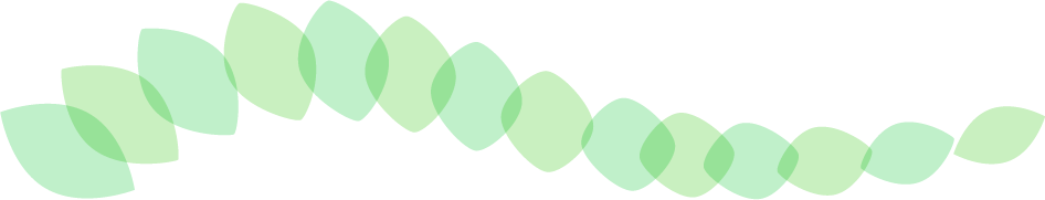 可愛いイラスト無料 罫線 ライン 葉っぱの波ボーダー 緑色 公式 イラスト素材サイト イラストダウンロード