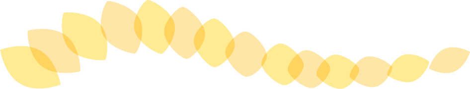 可愛いイラスト無料 罫線 ライン 葉っぱの波ボーダー 黄色 公式 イラスト素材サイト イラストダウンロード