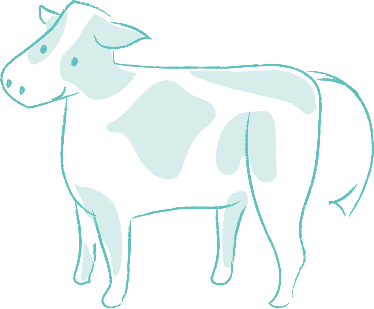 年賀状21デザイン無料 かわいい牛のイラスト イラストダウンロード