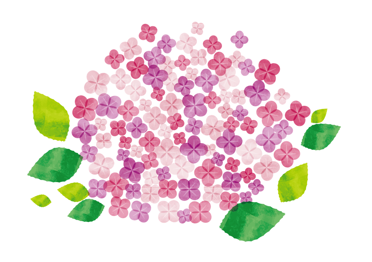 可愛いイラスト無料 あじさい 水彩 ピンク色 花 Free Illustration Hydrangea Watercolor Pink Flowers 公式 イラスト素材サイト イラストダウンロード
