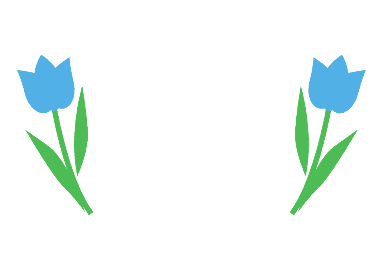 可愛いイラスト無料 チューリップ 青色 背景 Free Illustration Tulip Blue Background 公式 イラスト素材サイト イラストダウンロード