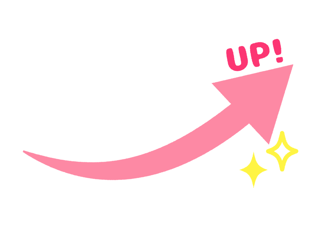 可愛いイラスト無料 矢印 Up 上昇 ピンク Free Illustration Arrow Up Rising Pink 公式 イラスト 素材サイト イラストダウンロード