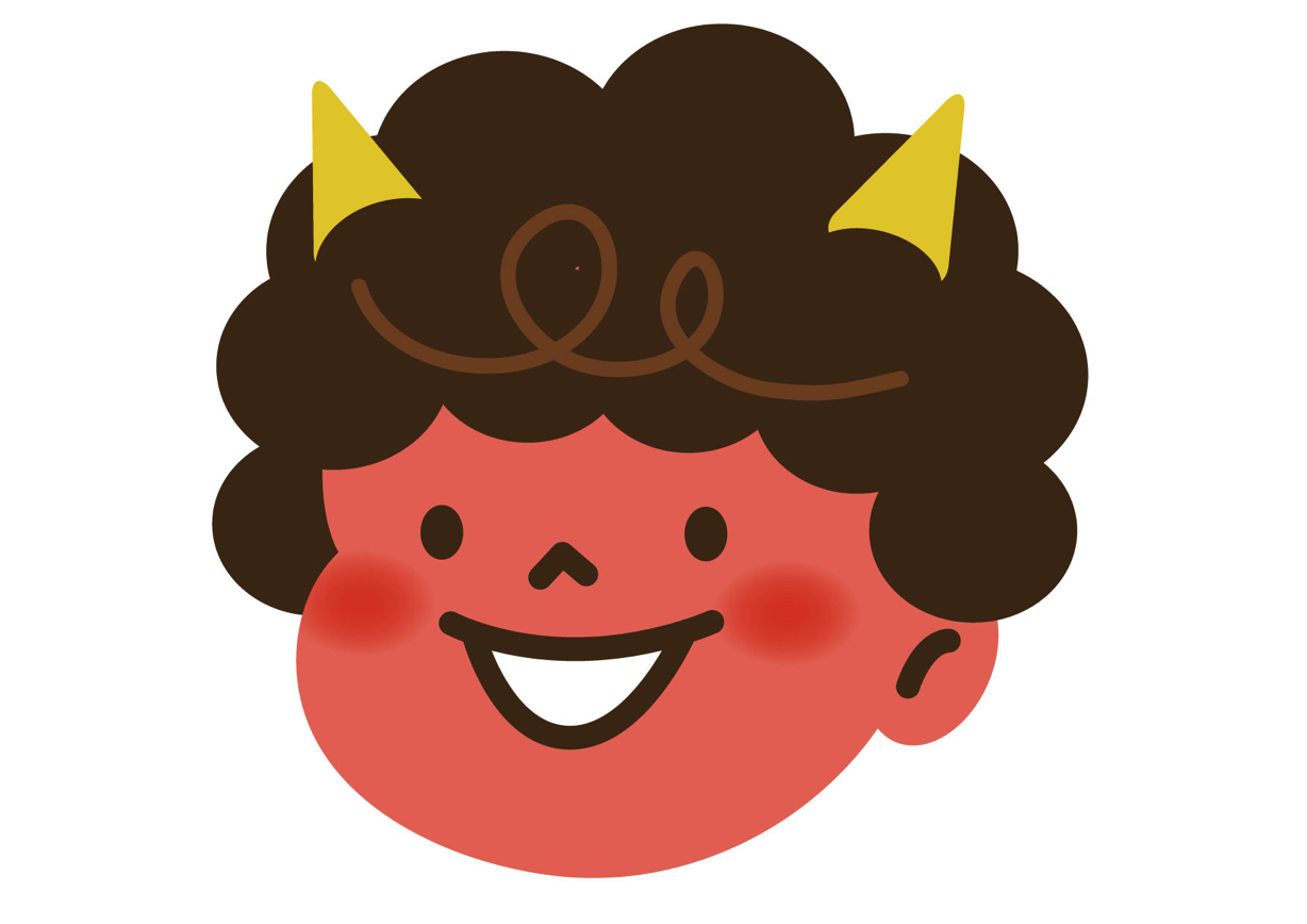可愛いイラスト無料 節分 可愛い 赤鬼 顔 アップ Free Illustration Setsubun Cute Red Demon Face 公式 イラスト素材サイト イラストダウンロード