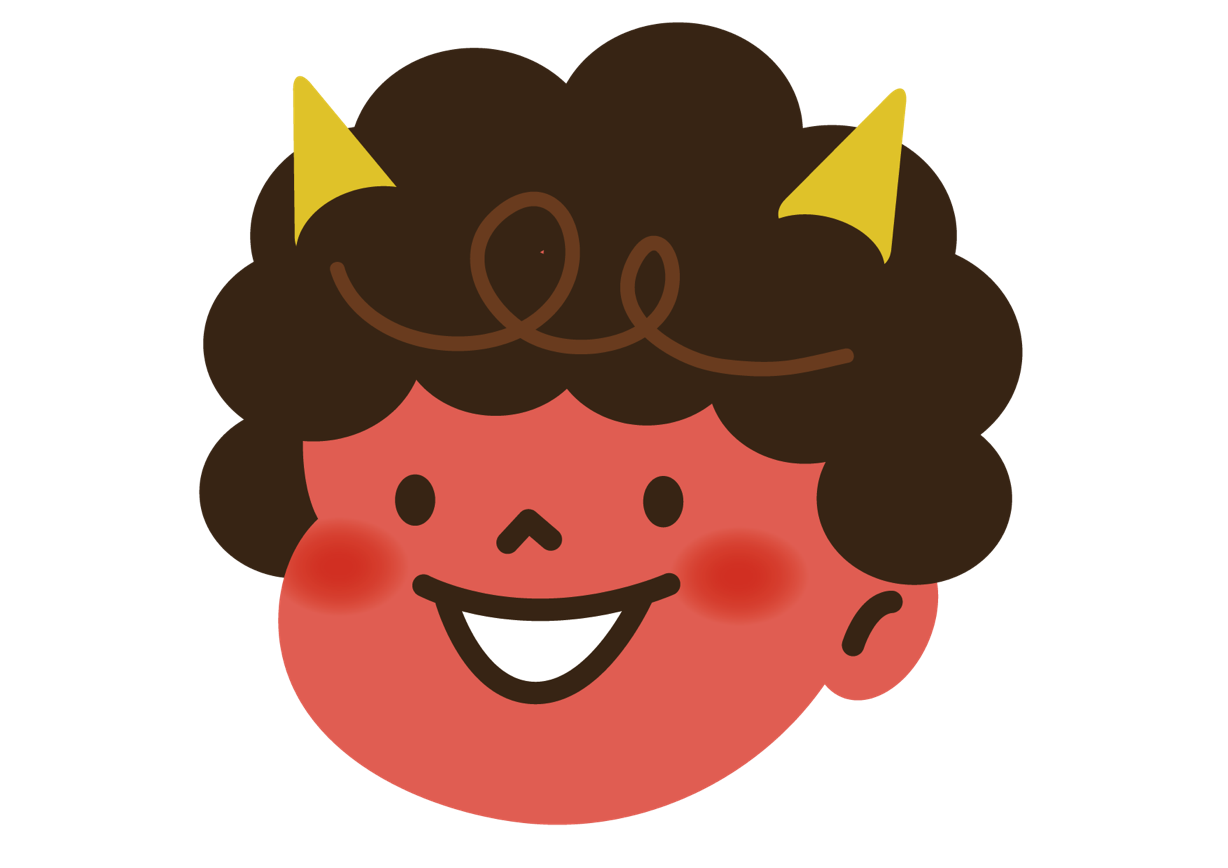 可愛いイラスト無料 節分 可愛い 赤鬼 顔 アップ Free Illustration Setsubun Cute Red Demon Face 公式 イラストダウンロード