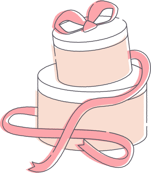 可愛いイラスト無料 プレゼントボックス ピンク色 公式 イラストダウンロード