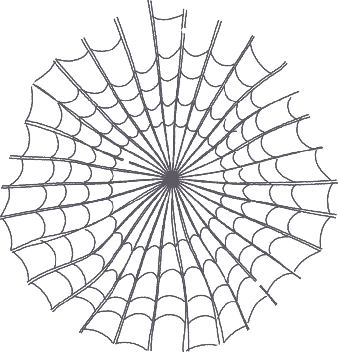 手書きイラスト無料 ハロウィン 蜘蛛の巣 公式 イラストダウンロード