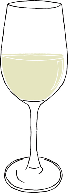 手書きイラスト無料 手書き 白ワイン 万能型グラス 公式 イラスト素材サイト イラストダウンロード