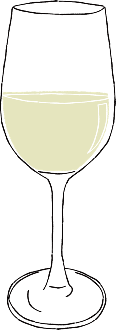 手書きイラスト無料 手書き 白ワイン 万能型グラス 公式 イラスト素材サイト イラストダウンロード