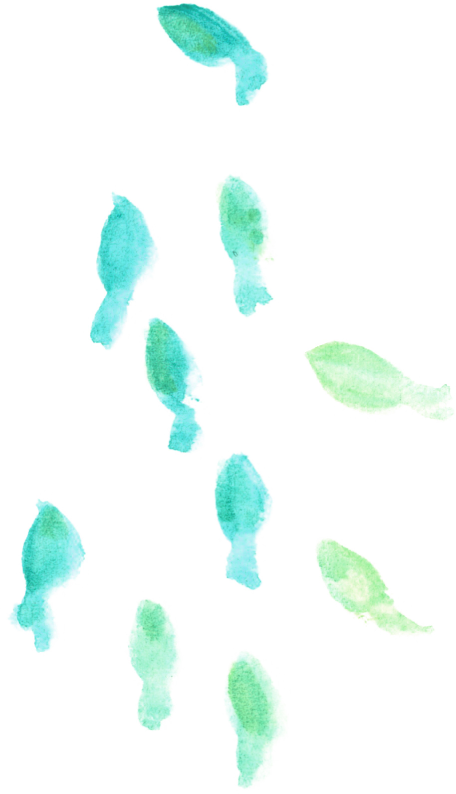 可愛いイラスト無料 水彩 金魚 青緑色 公式 イラストダウンロード