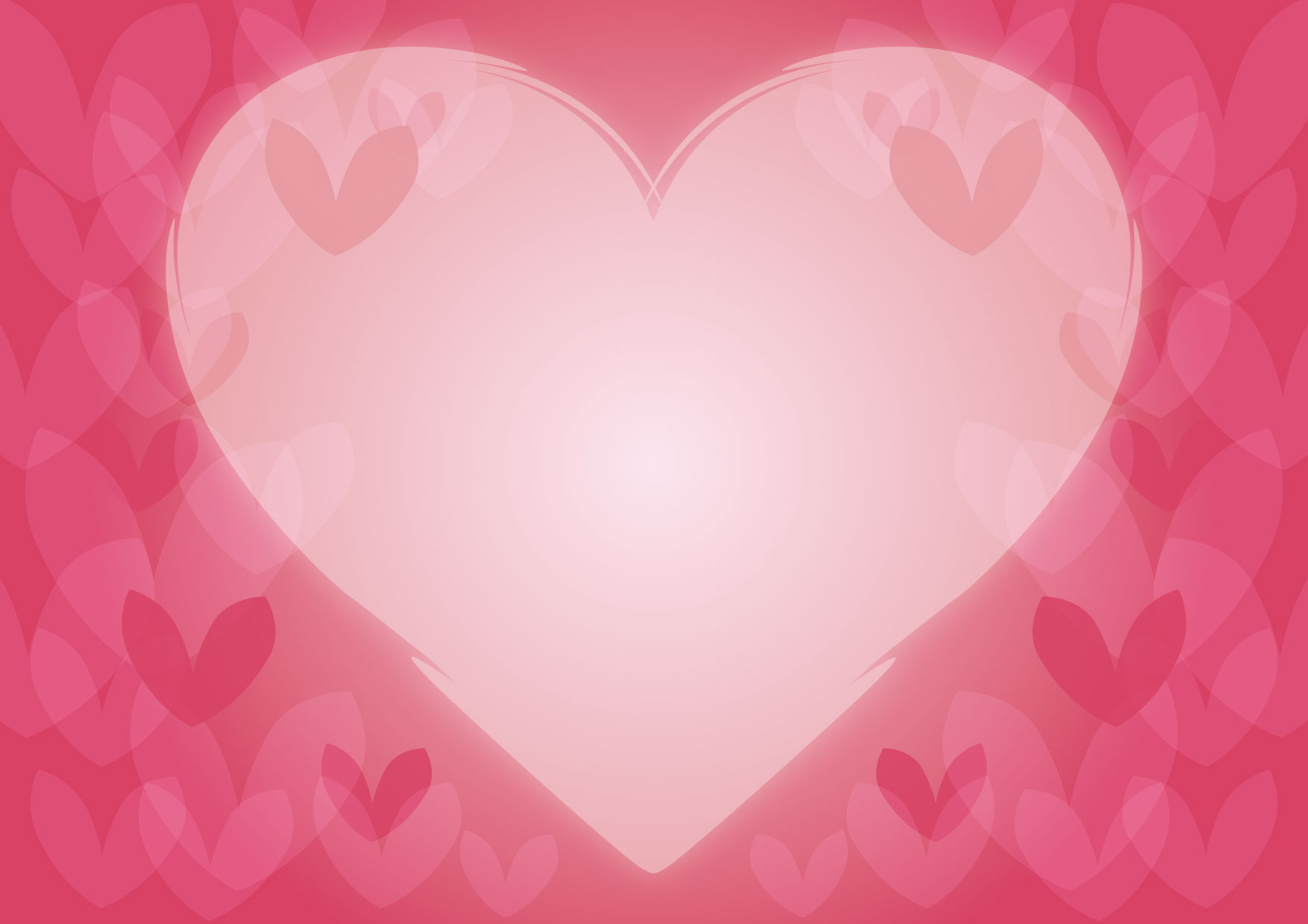 可愛いイラスト無料 バレンタイン ハート 背景 ピンク Free Illustration Valentine Heart Background Pink 公式 イラストダウンロード