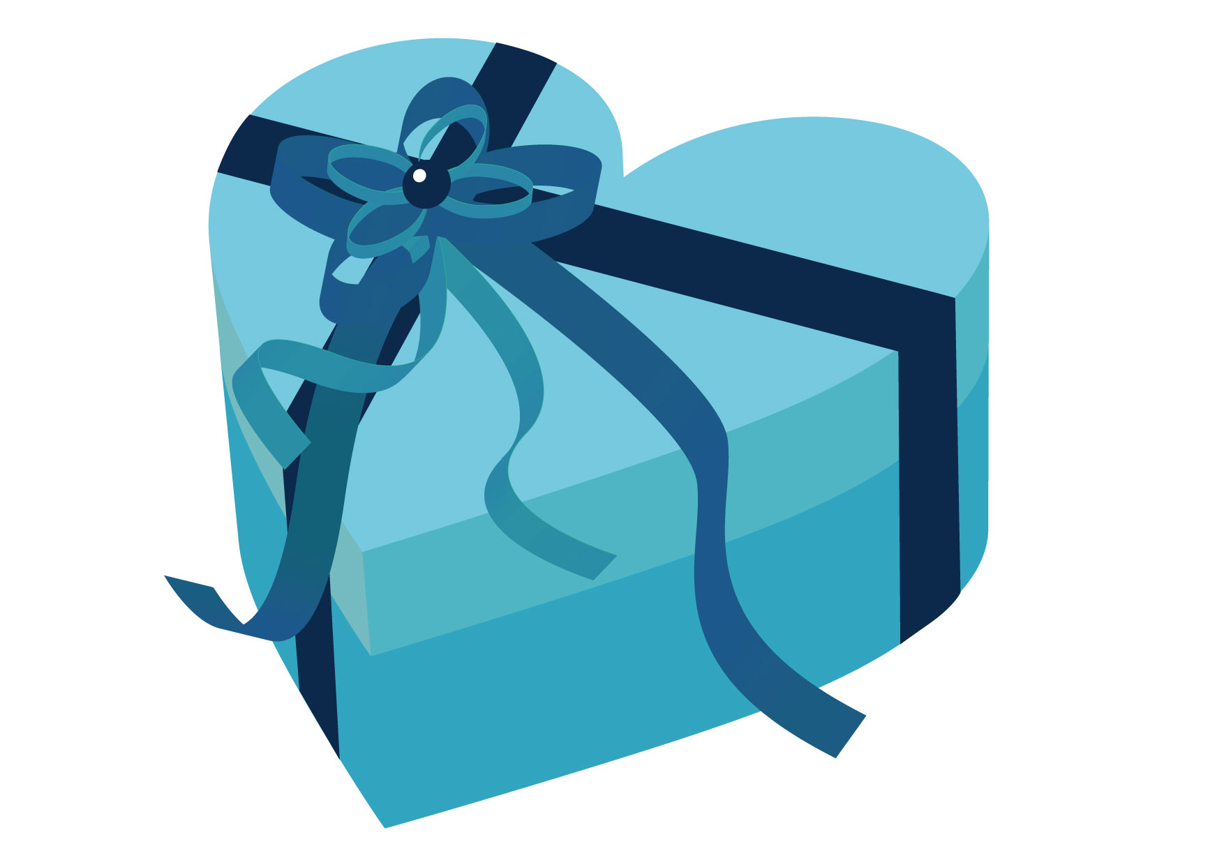 可愛いイラスト無料 バレンタイン ハート ブルー 箱 Free Illustration Valentine Heart Blue Box 公式 イラスト素材サイト イラストダウンロード
