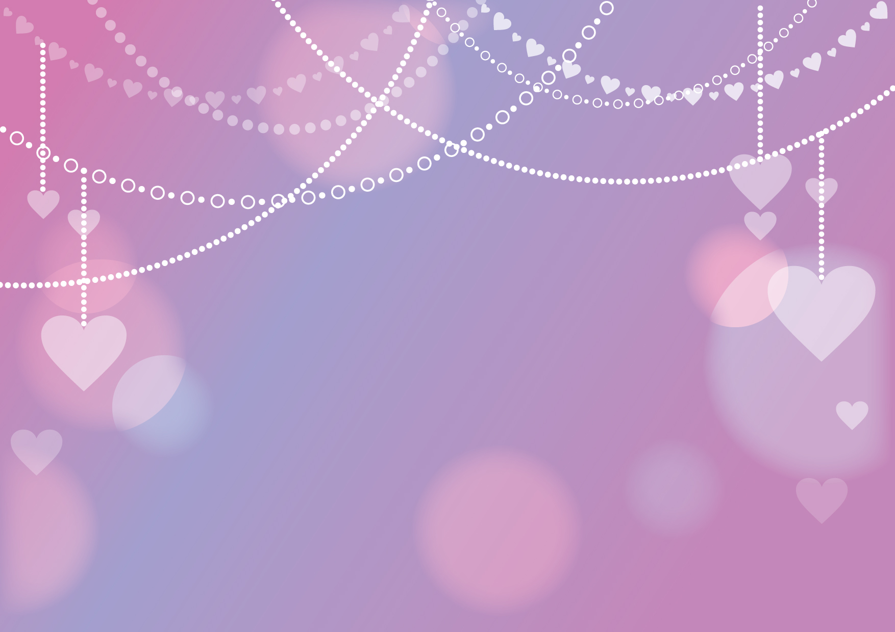 可愛いイラスト無料 ハート チェーン 背景 紫色 Free Illustration Heart Chain Background Purple 公式 イラストダウンロード