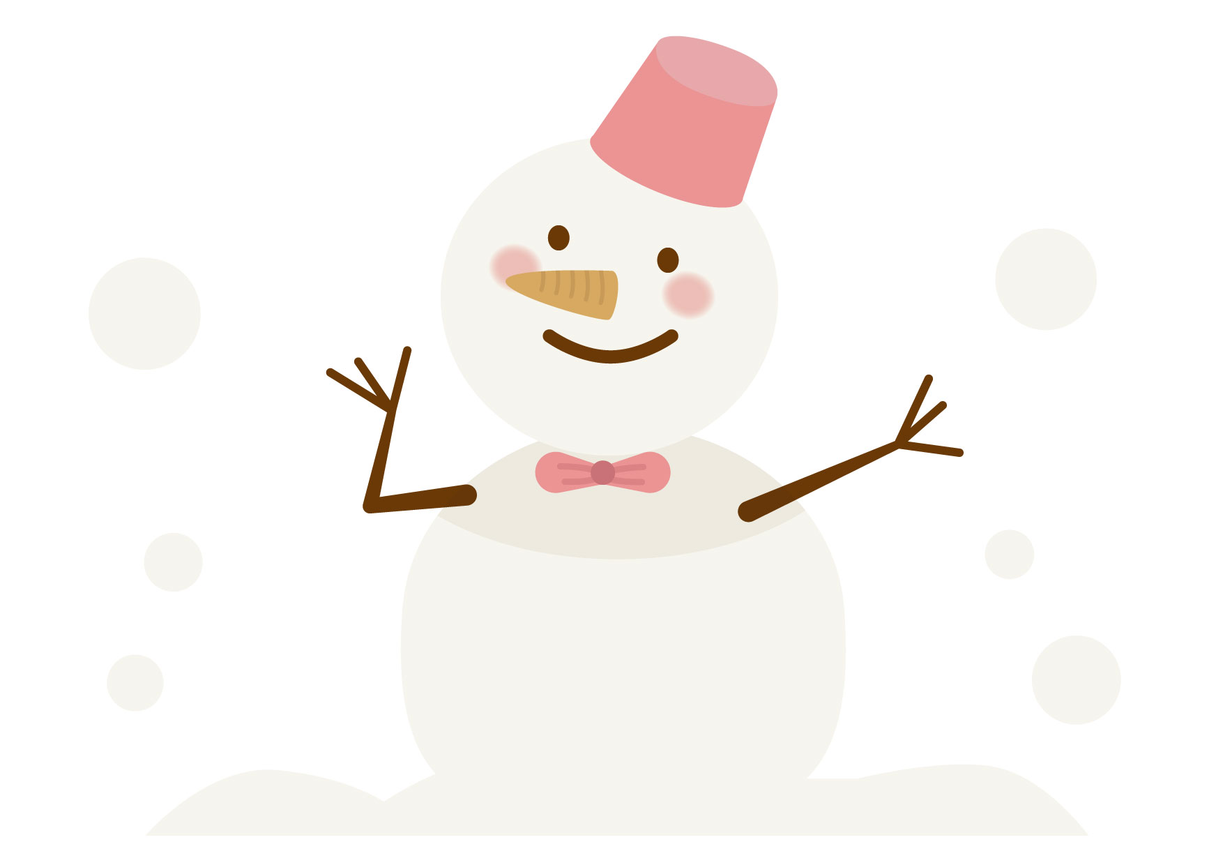 可愛いイラスト無料 雪だるま Free Illustration Snowman 公式 イラストダウンロード