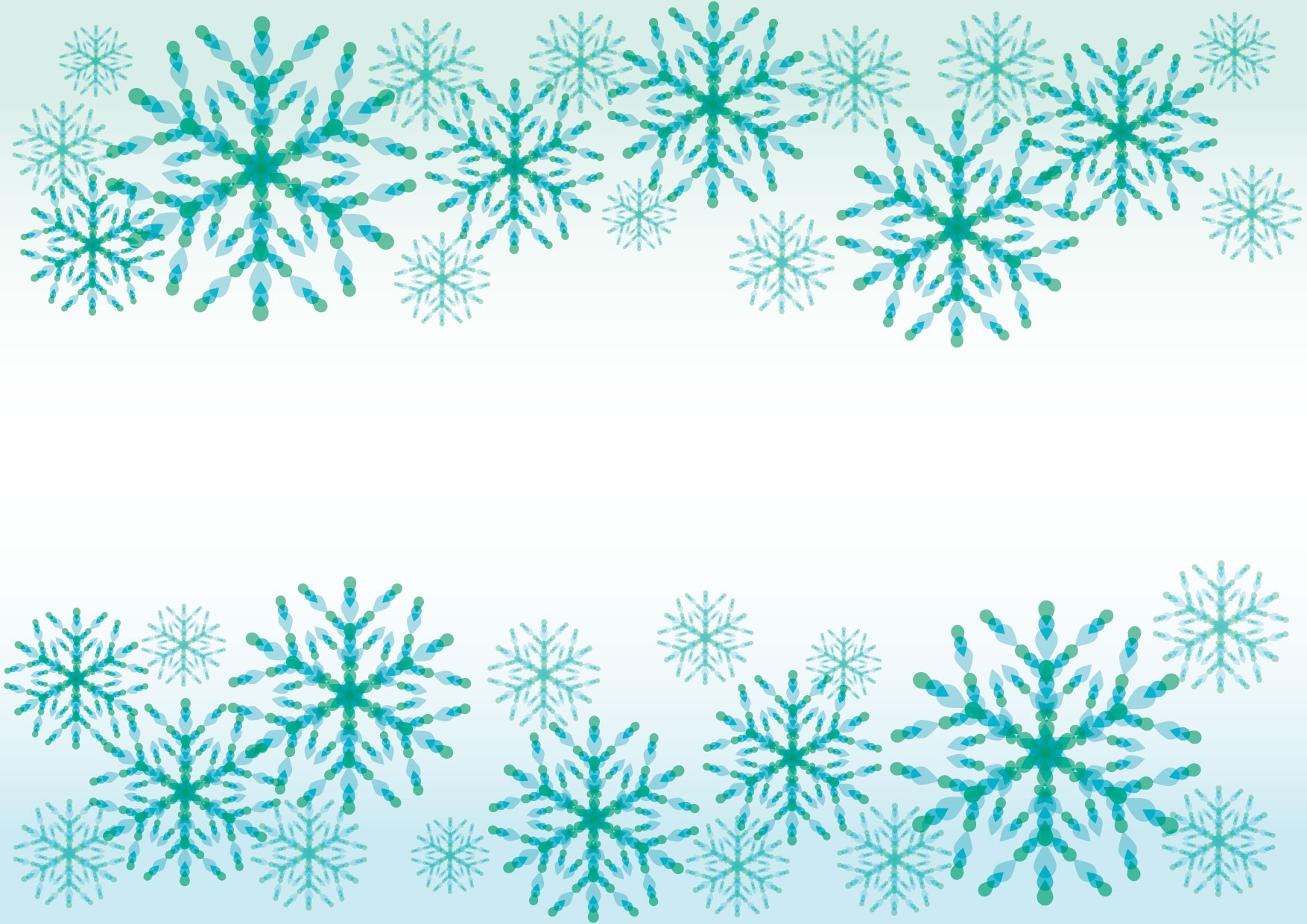 雪だるまと雪のライン 無料イラスト素材 素材ラボ