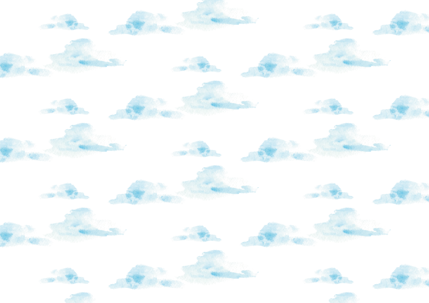 手書きイラスト無料 水彩 雲 背景 パターン 公式 イラストダウンロード