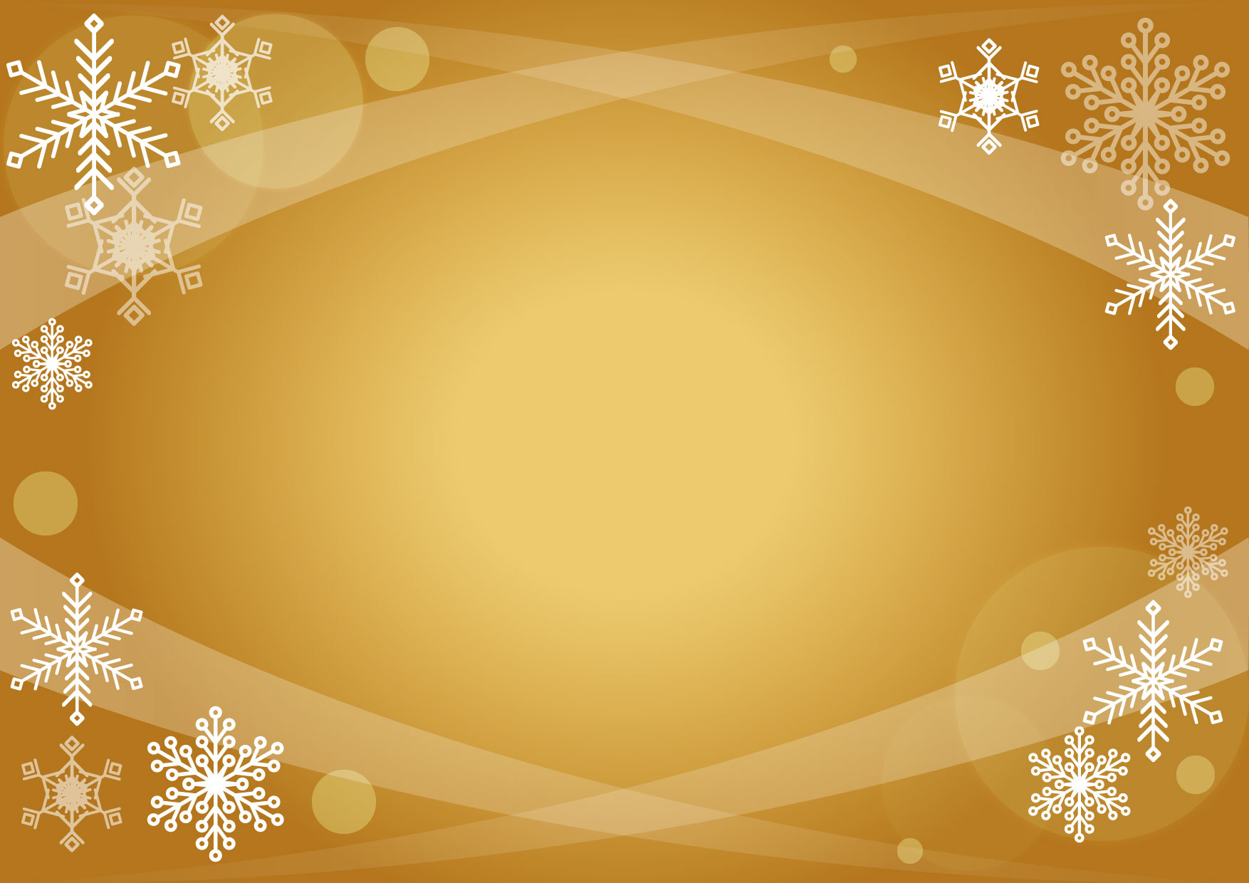 可愛いイラスト無料｜背景　クリスマス　雪の結晶　ゴールド − free illustration Background Christmas Snowflake Gold
