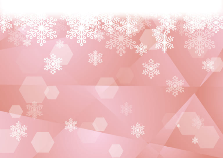 可愛いイラスト無料 雪の結晶 ガラス ピンク 背景 Free Illustration Snowflakes Glass Pink Background 公式 イラスト素材サイト イラストダウンロード