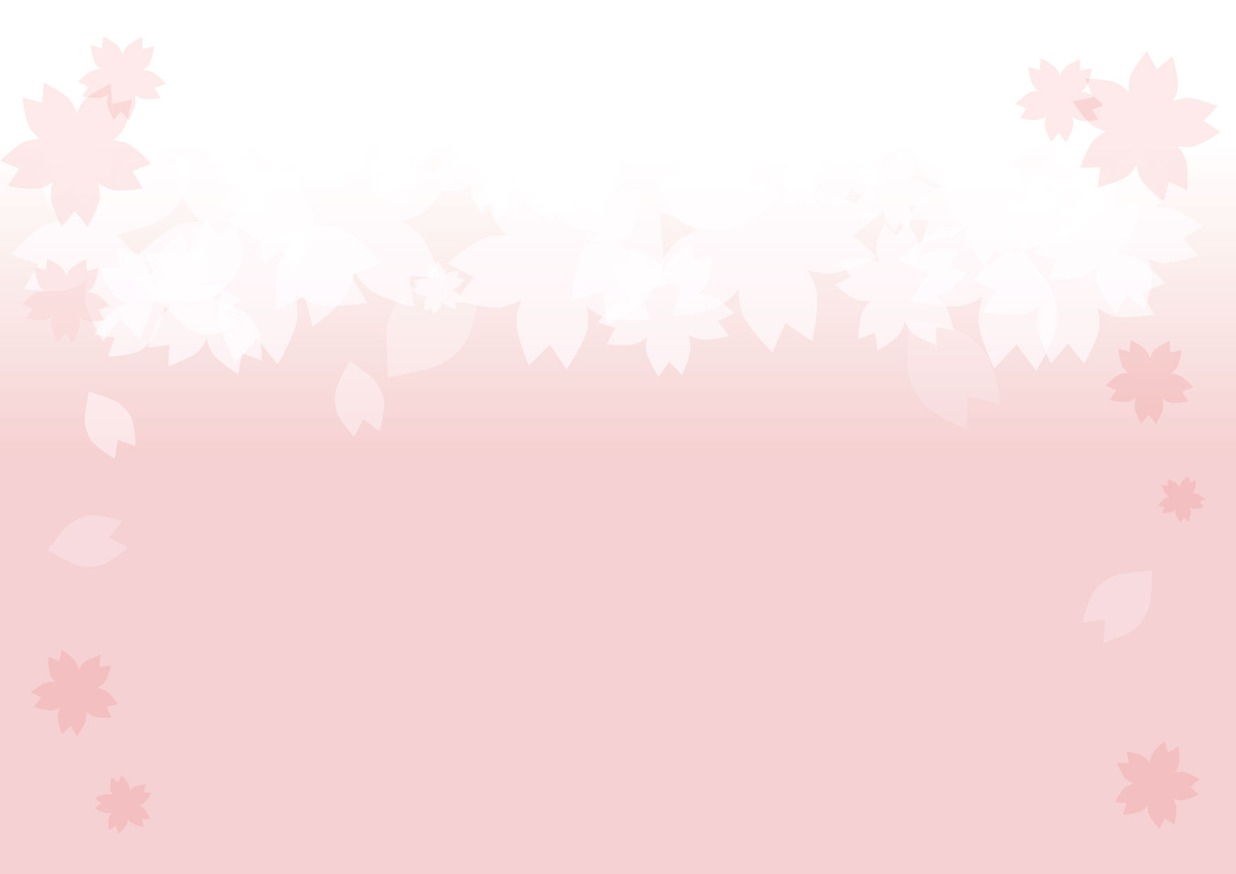 可愛いイラスト無料｜桜　背景 − free illustration Cherry blossom background