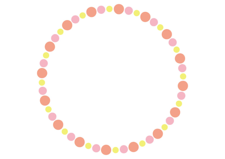 可愛いイラスト無料 円フレーム ピンク 背景 Free Illustration Circle Frame Pink Background 公式 イラストダウンロード