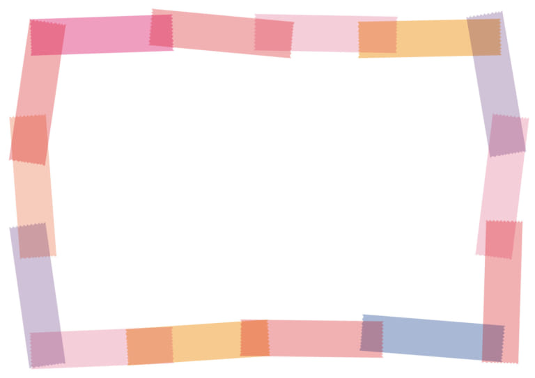 可愛いイラスト無料 マスキングテープ フレーム ピンク Free Illustration Masking Tape Frame Pink 公式 イラスト素材サイト イラストダウンロード