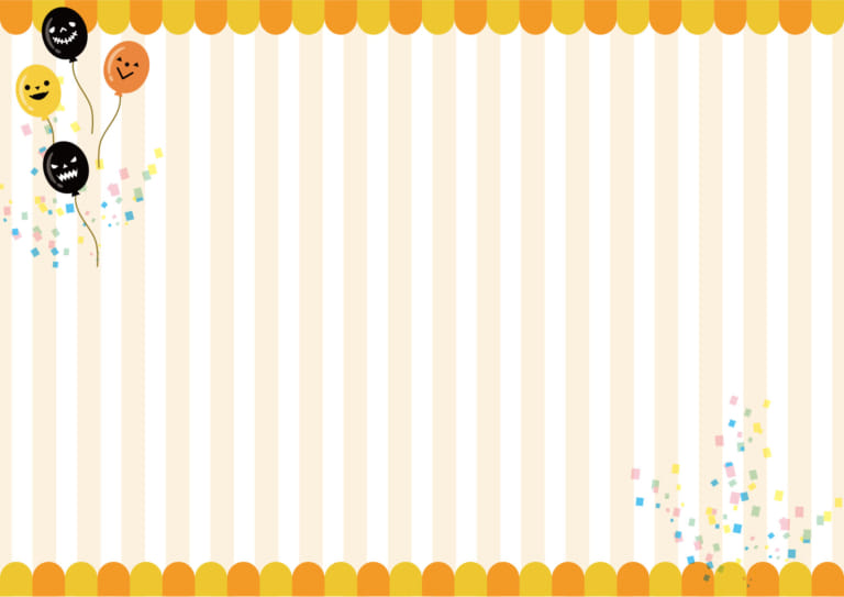 可愛いイラスト無料 ハロウィン 背景 オレンジ ストライプ Free Illustration Halloween Background Orange Stripe 公式 イラスト素材サイト イラストダウンロード