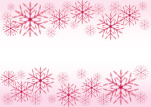 雪の結晶　ピンク　背景　イラスト　無料